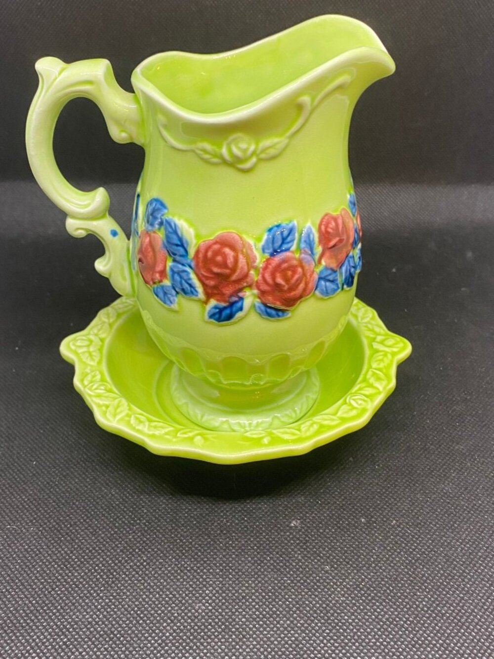 Norleans Line Green Pitcher N Bowl Set